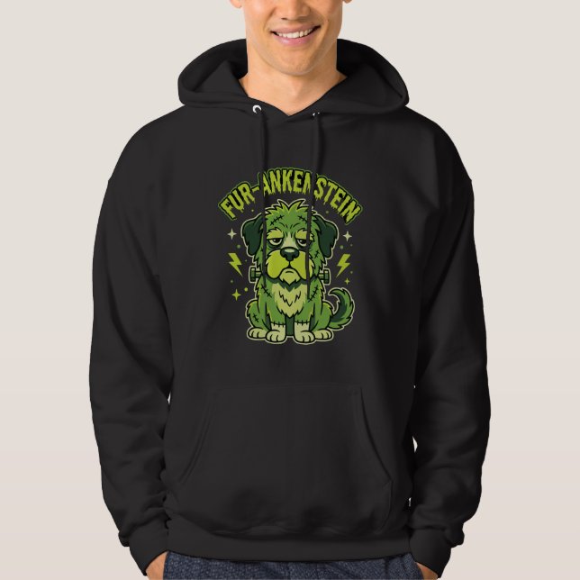 Sudadera Fur-Ankenstein Divertido Perro de Frankenstein Hal (Anverso)