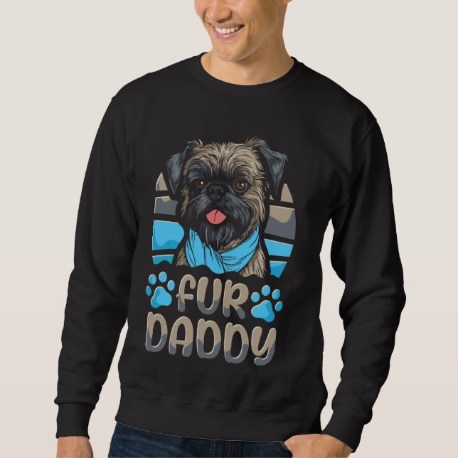 Sudadera Fur Daddy Padre Brussels Griffon - Perro Mascota d (Anverso)