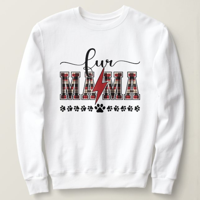 Sudadera Fur Mama – Regalo para mamá perruna (Anverso del diseño)