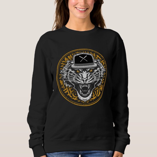Sudadera Furious Tiger Wearing a Snapback (Anverso)
