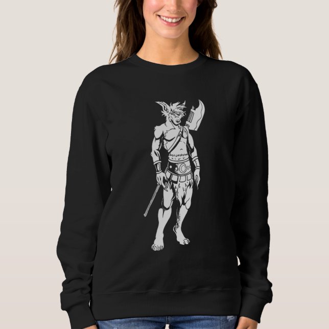Sudadera Furries Warrior Fursuit - Fursona Furry Fandom (Anverso)