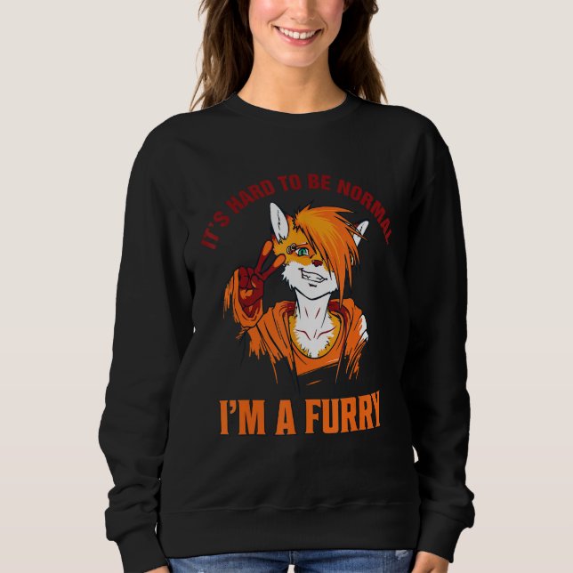 Sudadera Furry Thing Furries Person Fox Proud Furry Tail Ea (Anverso)