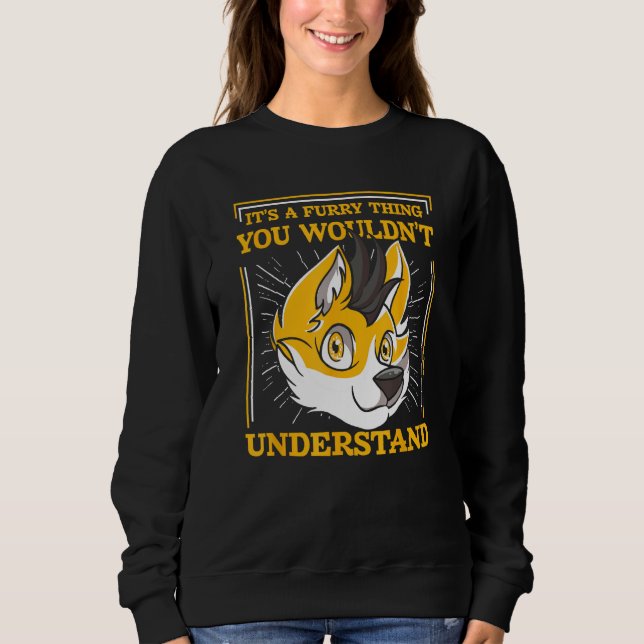 Sudadera Fursona Zorro Furries Cosplay Furry Fandom (Anverso)