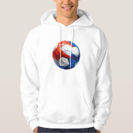 Sudadera Fußball holländische Flaggen Farben, name