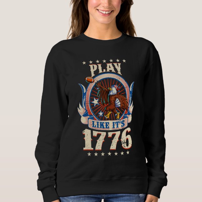Sudadera Fútbol Americano Águila 4 De Julio Niños Americano (Anverso)