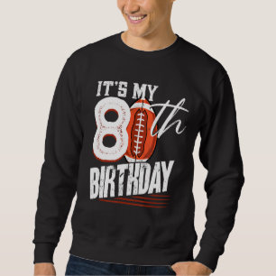 Sudadera Fútbol americano de 80 años de antigüedad 80.º nac