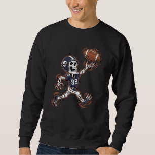 Sudadera Fútbol Americano Esqueleto Halloween Fútbol Americ