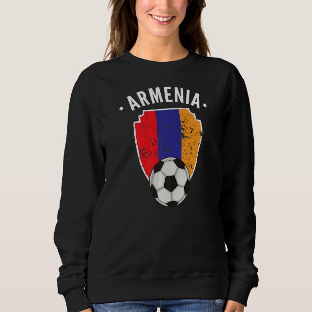 Sudadera Fútbol Armenia Bandera Fútbol Orgullo Armenio (Anverso)