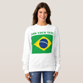Sudadera Fútbol Brasil 2022 con bandera