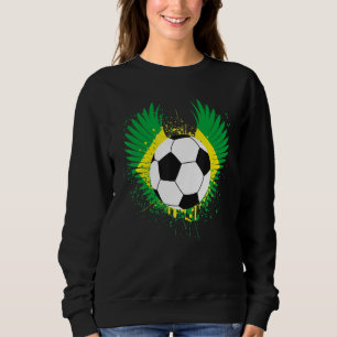 Sudadera Fútbol con bandera brasileña