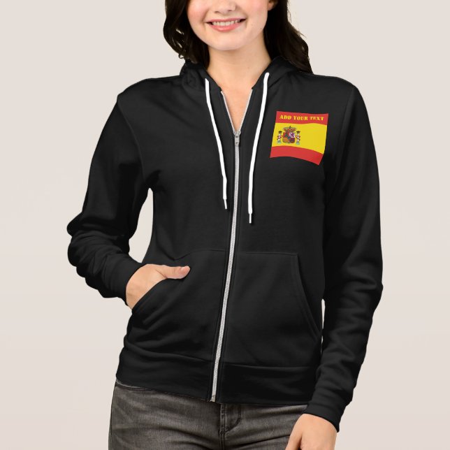 Sudadera Fútbol de Bandera Española Patriótico (Anverso)