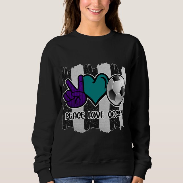 Sudadera Fútbol de paz franco-negro y blanco (Anverso)