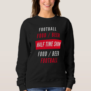 Sudadera Fútbol divertidísimo mira cerveza de comida a medi