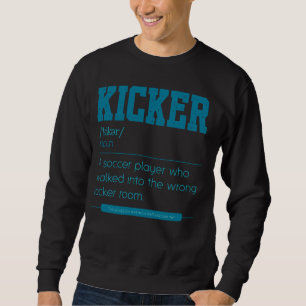 Sudadera Fútbol divertido Kicker Definición Soccer Pla