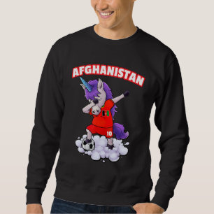Sudadera Fútbol en Afganistán hundiendo la bandera afgana
