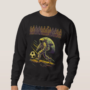 Sudadera Fútbol en el Espacio Astronauta Alien Genial Tripp