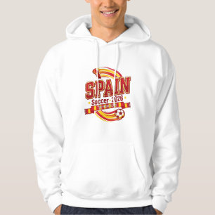 Sudadera Fútbol España 2026 Fútbol Negrita Tipografía País