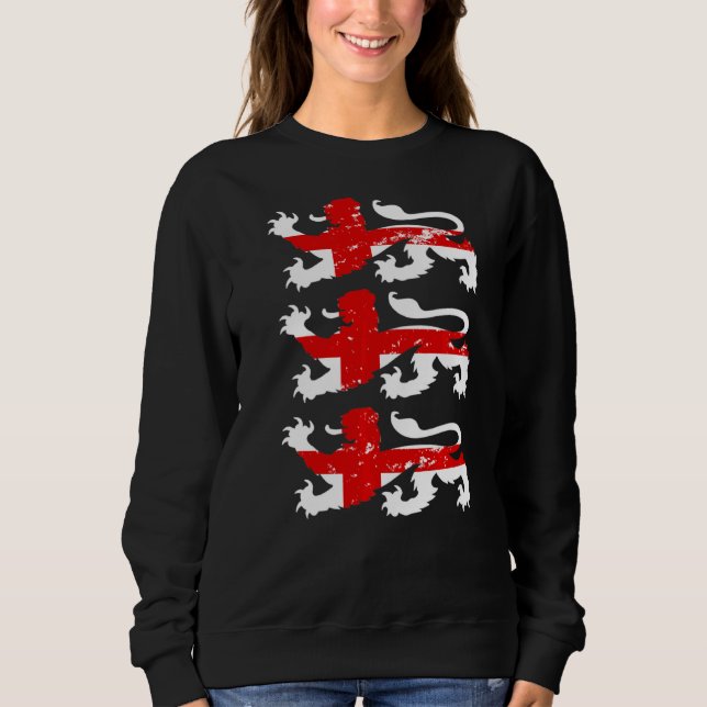Sudadera Fútbol Internacional de Inglaterra Leones de Ingla (Anverso)