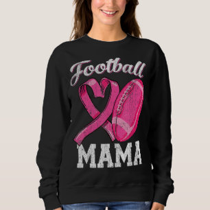 Sudadera Fútbol Mama Leopard Pink Heart Game Day
