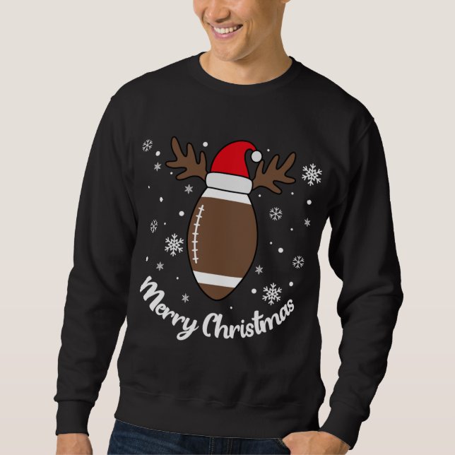 Sudadera Fútbol Navidades de renos y Santa (Anverso)