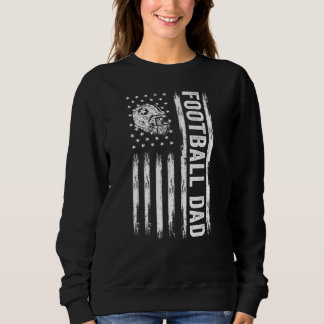 Sudadera Fútbol Papá Bandera Estadounidense Orgulloso Papá