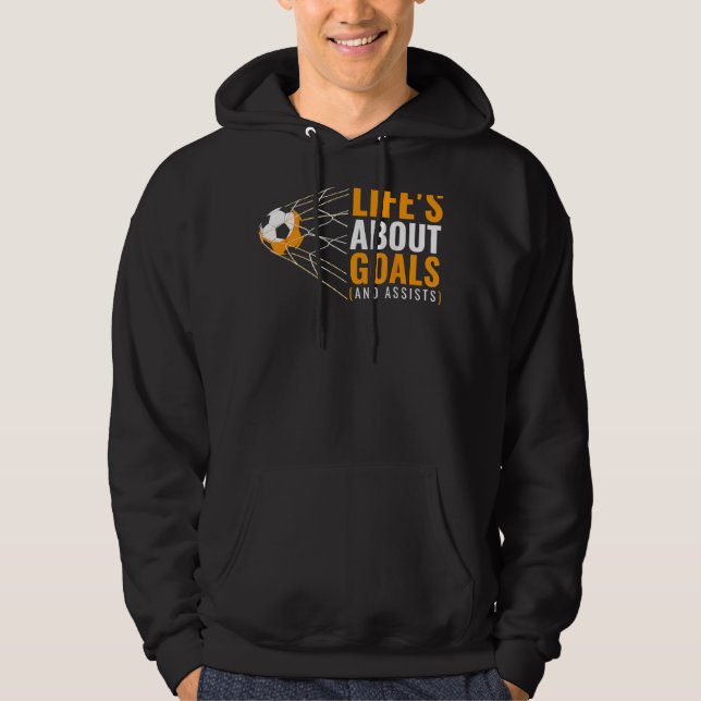 Sudadera Fútbol para niños "La vida de los objetivos" (Anverso)