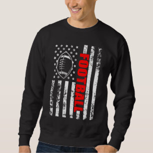Sudadera Fútbol patriótico con bandera estadounidense