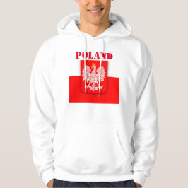 Sudadera Fútbol Patriótico Mundial de Bandera de Polonia