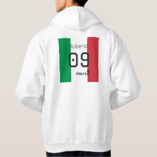 Sudadera Fútbol Personalizado Tricolor Nacional de Italia