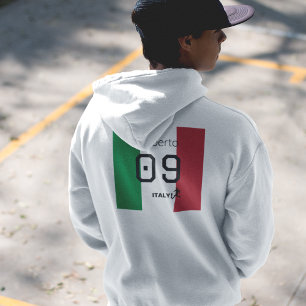 Sudadera Fútbol Personalizado Tricolor Nacional de Italia