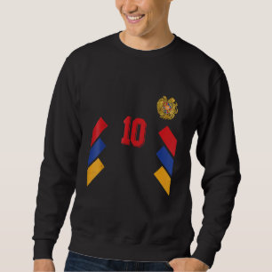 Sudadera Fútbol Retro Armenia para fanáticos armenios de fú