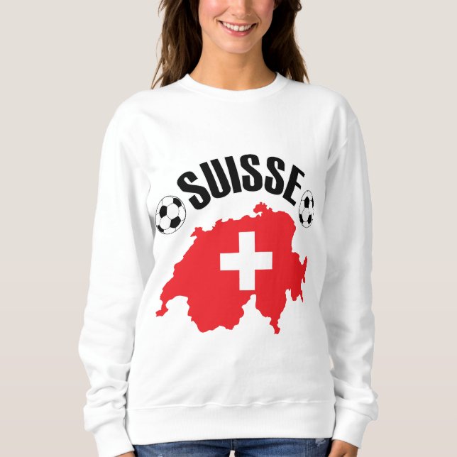Sudadera Fútbol Suisse Fútbol Suiza (Anverso)