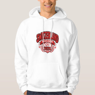 Sudadera Fútbol Suiza 2026 Fútbol Negrita País Tipogr