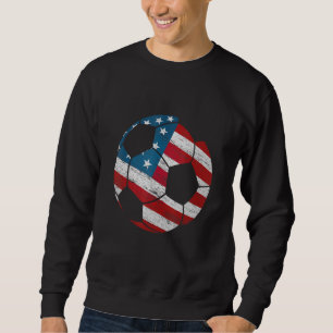 Sudadera Fútbol USA Mujeres Hombres Niños Bandera Americana