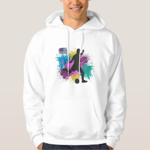 Sudadera Fútbol USA Salpicaduras de Color Grunge