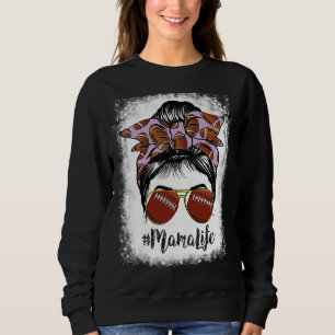 Sudadera Futbolista Bun Bleached Mama Life Messy 1