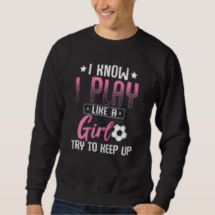 Sudadera Futbolista De Fútbol Femenino Y Chicas Futbolista