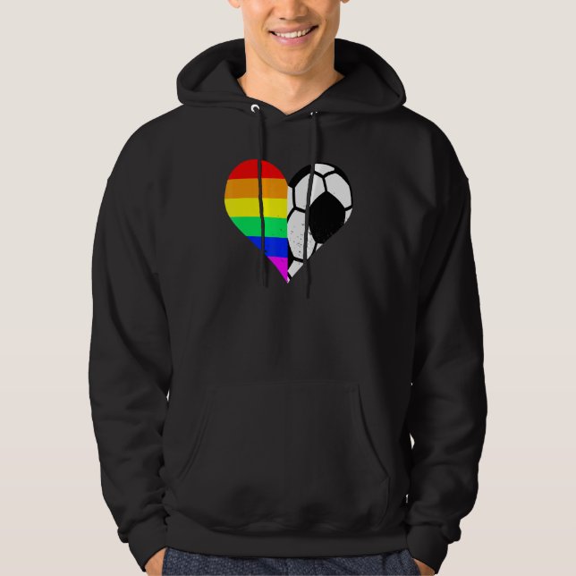 Sudadera Futbolista del Orgullo LGBT (Anverso)