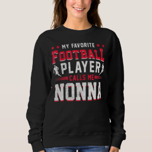 Sudadera Futbolista Estadounidense Futbolista Nonna