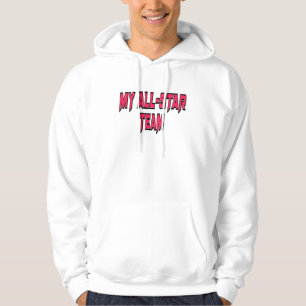 Sudadera Futbolista masculino de mi equipo de estrellas