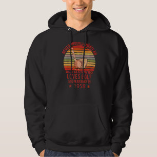 Sudadera Futbolistas del Mens Golfers Vintage 1958 Birthday