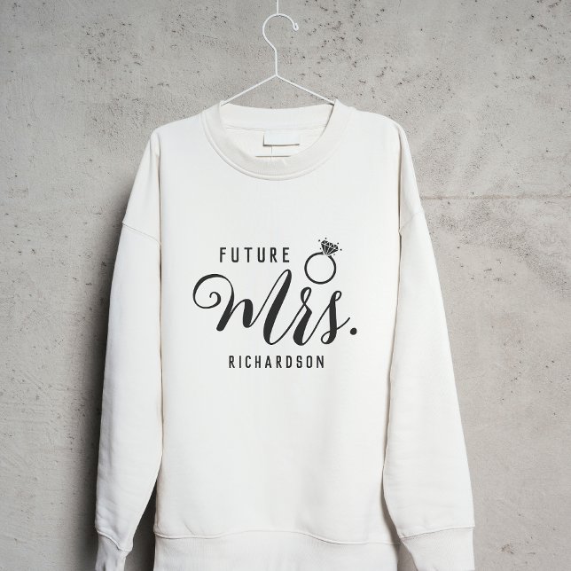 Sudadera Futura Sra. Bride, Personalizado de Regalo de Comp (Subido por el creador)