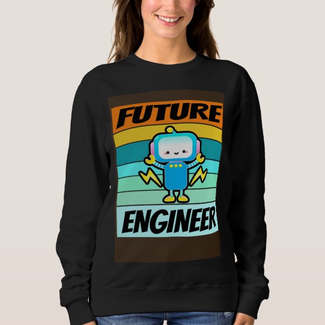 Sudadera Future Engineer Shirt Boys Girls Software Engineer (Anverso)