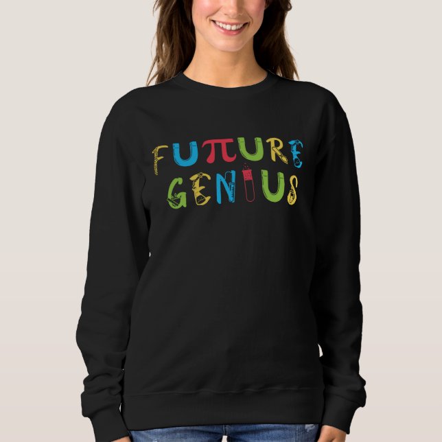 Sudadera Future Genius cute science  kids (Anverso)