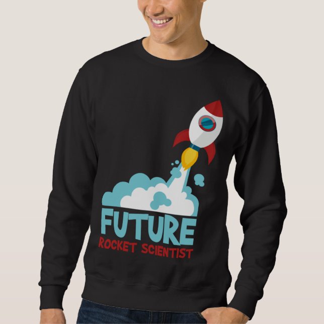 Sudadera Future Scientist Science Rocket Ship Kids  Astrona (Anverso)