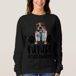 Sudadera Future Veterinarian Bulldog   Women Love Doggy Doc