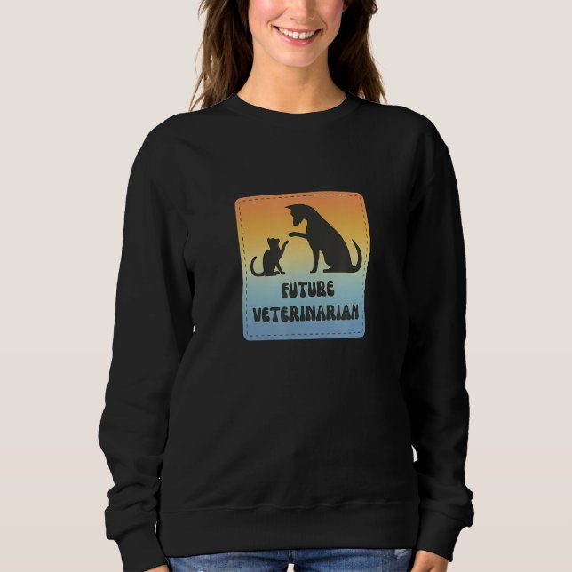 Sudadera Future Veterinarian  Fun Vet Student (Anverso)