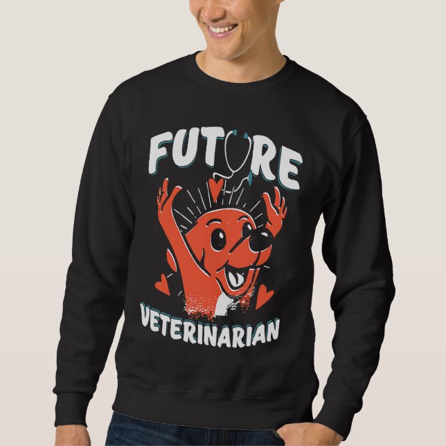 Sudadera Future Veterinarian Vet Student  Dogtor (Anverso)