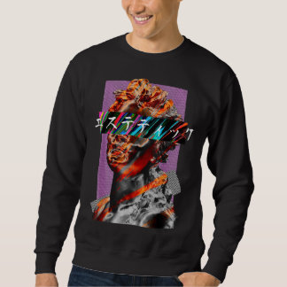 Sudadera Futurismo japonés Vaporwave estético