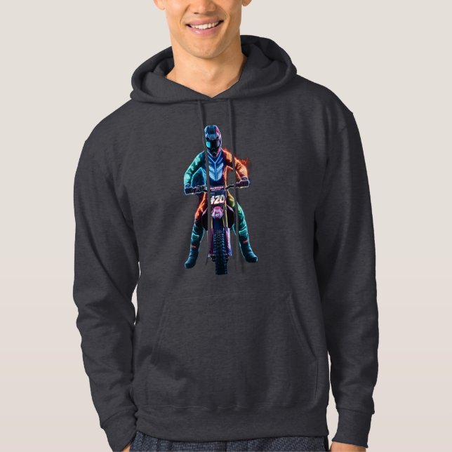 Sudadera Futurista diseño de camiseta de la mototransmisora (Anverso)